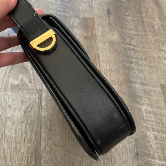 Vintage Gucci shoulder bag leather with gold hardware - Picture 8 of 16